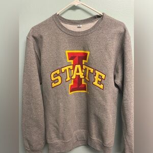 Gray iowa state crewneck